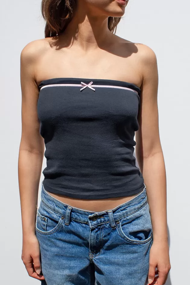 Subdued Bandeau Top mit Schleifen