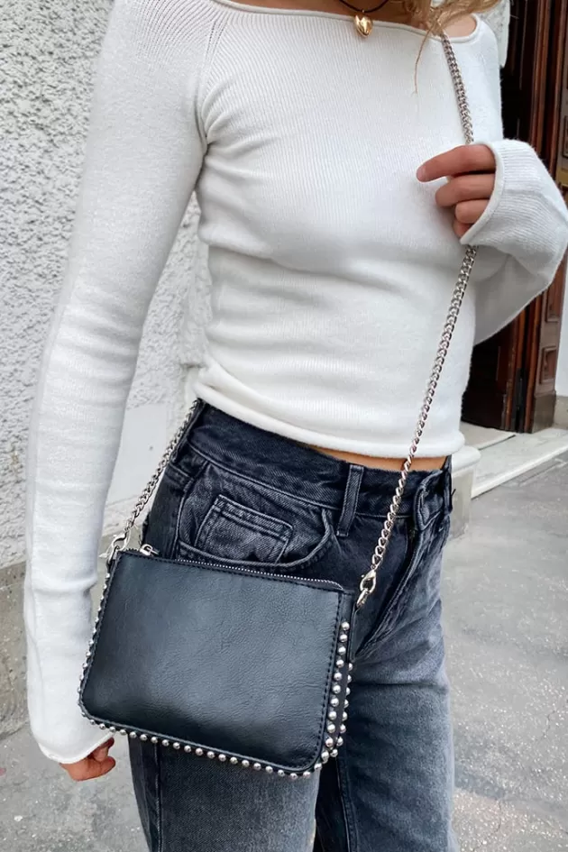 Subdued Clutch-Tasche mit Nieten und Tru00e4ger